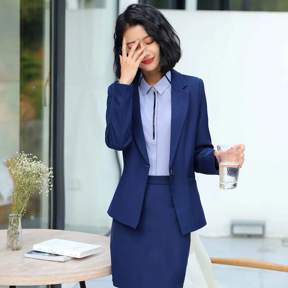 Офисный Женский комплект с блейзером женские костюмы женский костюм офисные