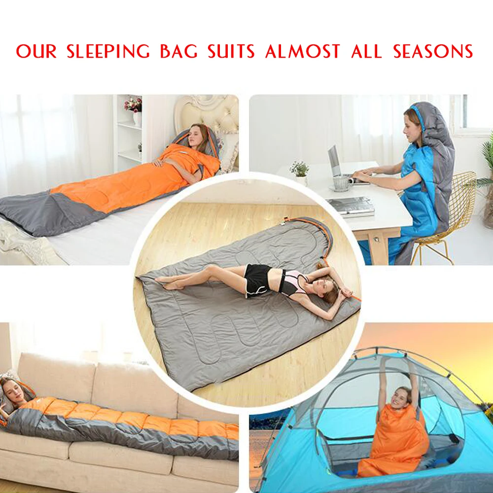 

Camping Sleeping Bag Lightweight 4 Season Warm Envelope Backpacking Sleeping Bag for Outdoor Traveling Camping Equipment