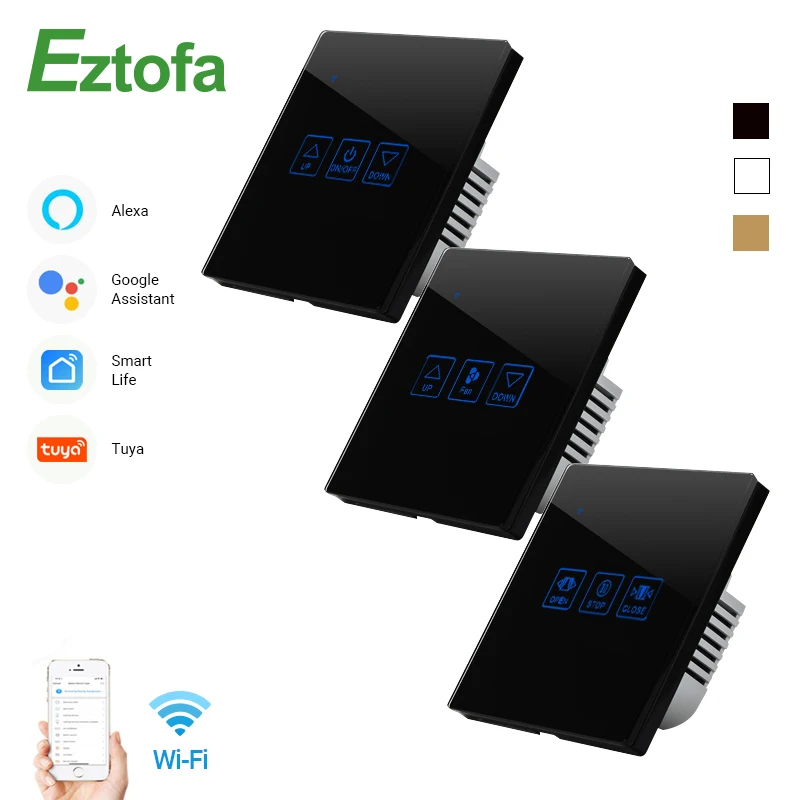 Умный сенсорный переключатель Wi Fi диммер/вентилятор/выключатель для штор