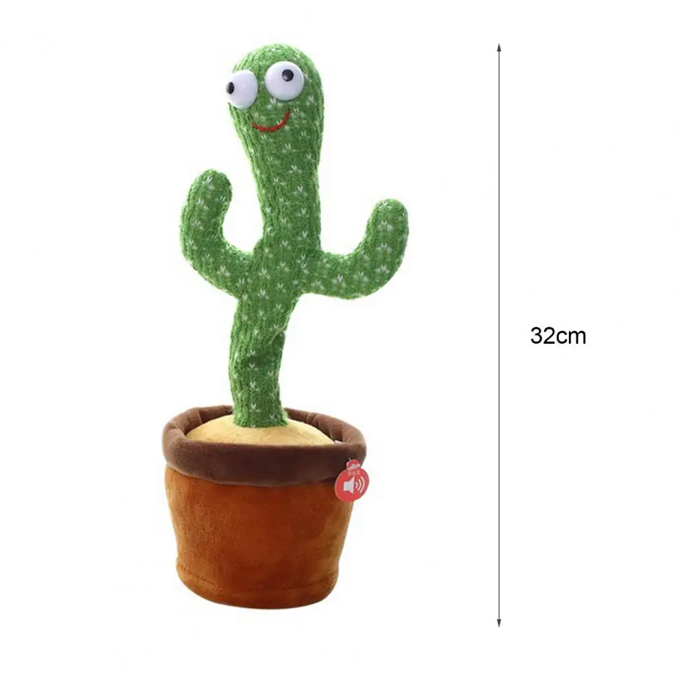 

Cactus Plush Doll Funny Educational Cute Dancing Cactus Stuffed Stress Relief Venting Joking Decompression Toys for Valentines