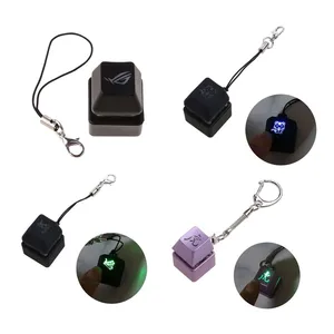 1 Pc RGB LED Mechanical Keyboard Switch Keychain Light Up Backlit For Keyboard Switches Tester Kit