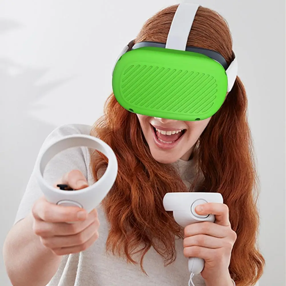 Силиконовый защитный чехол для Oculus Quest 2 VR гарнитуры головы защита от царапин |