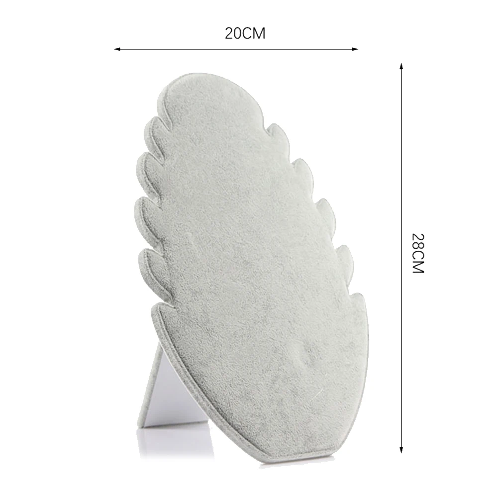 Suede Flame Board Necklace Display Stand Women Jewelry Organizer Storage Rack | Украшения и аксессуары