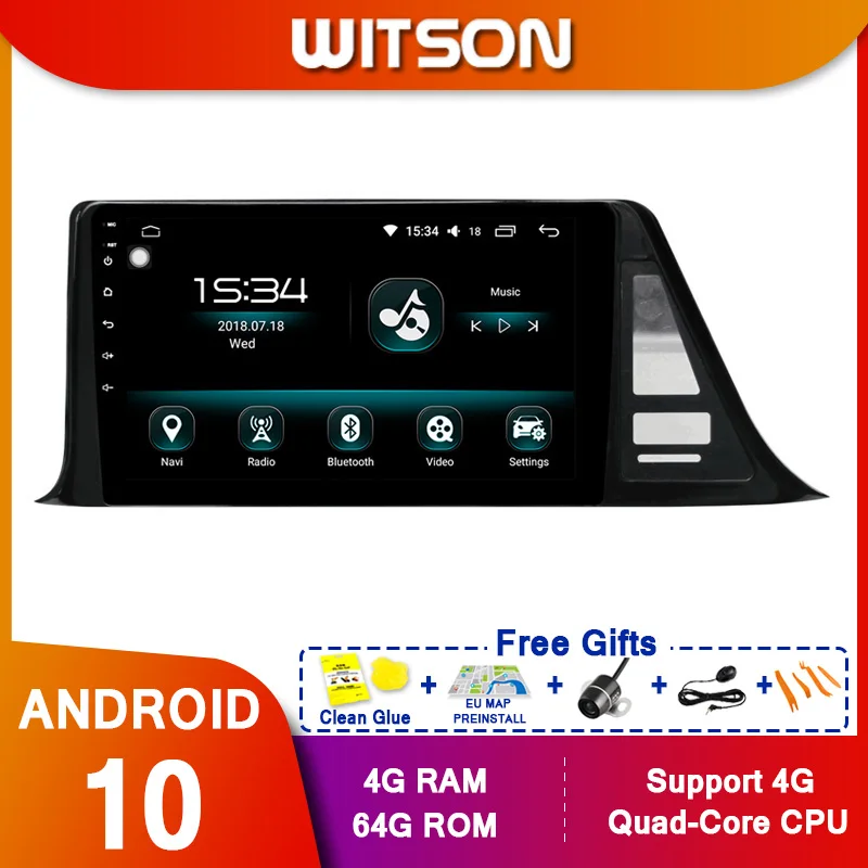 WITSON 9 &quotFULL HD сенсорный экран Android 10 0 Восьмиядерный Автомобильный GPS
