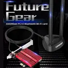 Новый 2400 Мбитс двухдиапазонный беспроводной настольный Pcie Voor Intel AX200 Plus карта 802.11ax 2,4G5 ГГц Bluetooth 5,0 PCI-E Wifi 6 адаптер