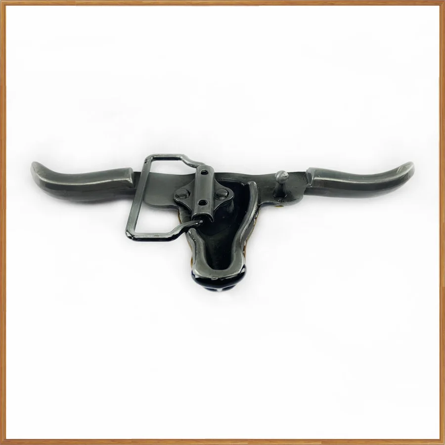 BuckleClub zinc alloy western bull head belt buckle jeans gift FP-03060 pewter finish 4cm width loop drop shipping | Дом и сад
