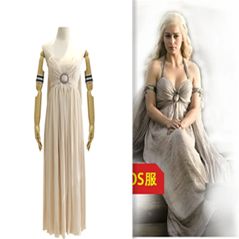 Daenerys Targaryen Игра престолов платье песня Льда и Огня мать драконов Cospaly костюмы на