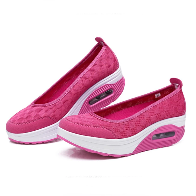 Туфли женские сетчатые на платформе дышащие кроссовки криперы лоферы плоская