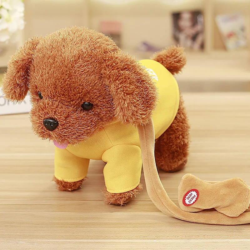 yellow Новая детская электронная игрушка, собака, высокое качество, музыка, ходьба, плюшевая собака, электрические Домашние животные, игрушки Xtmas, подарок на год - Цвет: yellow