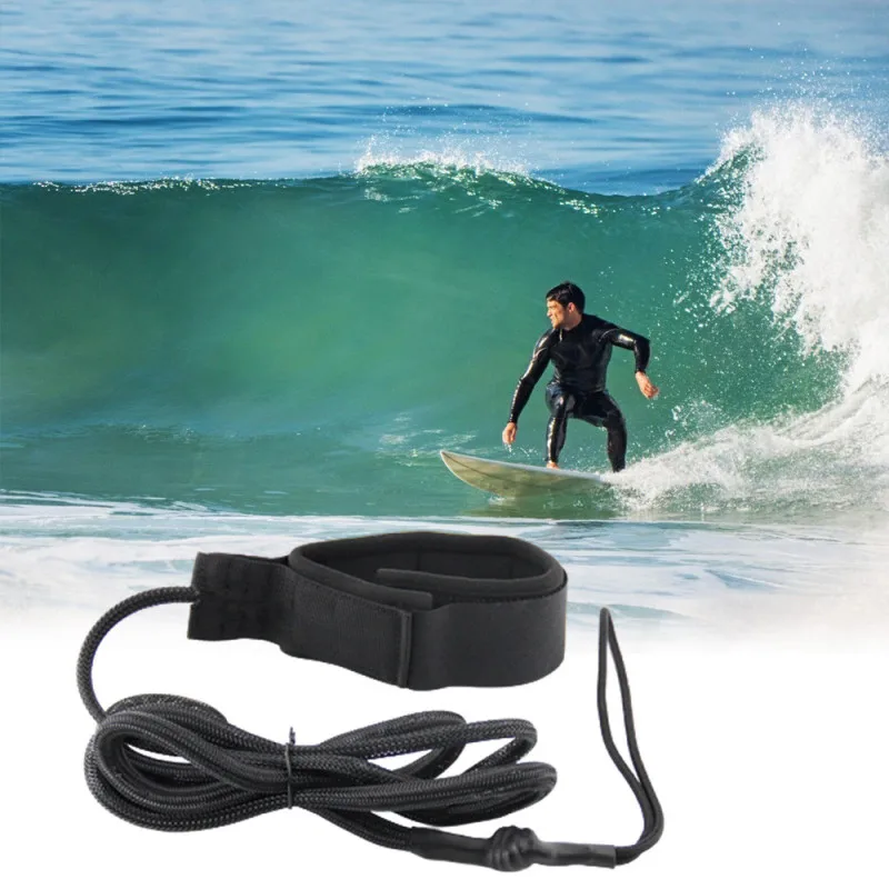 

Durable Surfboard Coiled Leash Adjustable Ankle Cuff Surfing Board Rope Leg Foot Leash Sup Surf Board For Stand Up Paddle