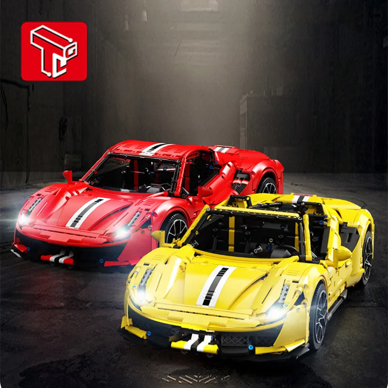 

New MOC 3608PCS Expert High-Tech Super Sports Racing Car Model Modular Building Blocks Bricks Educational Toys Birthday Gifts