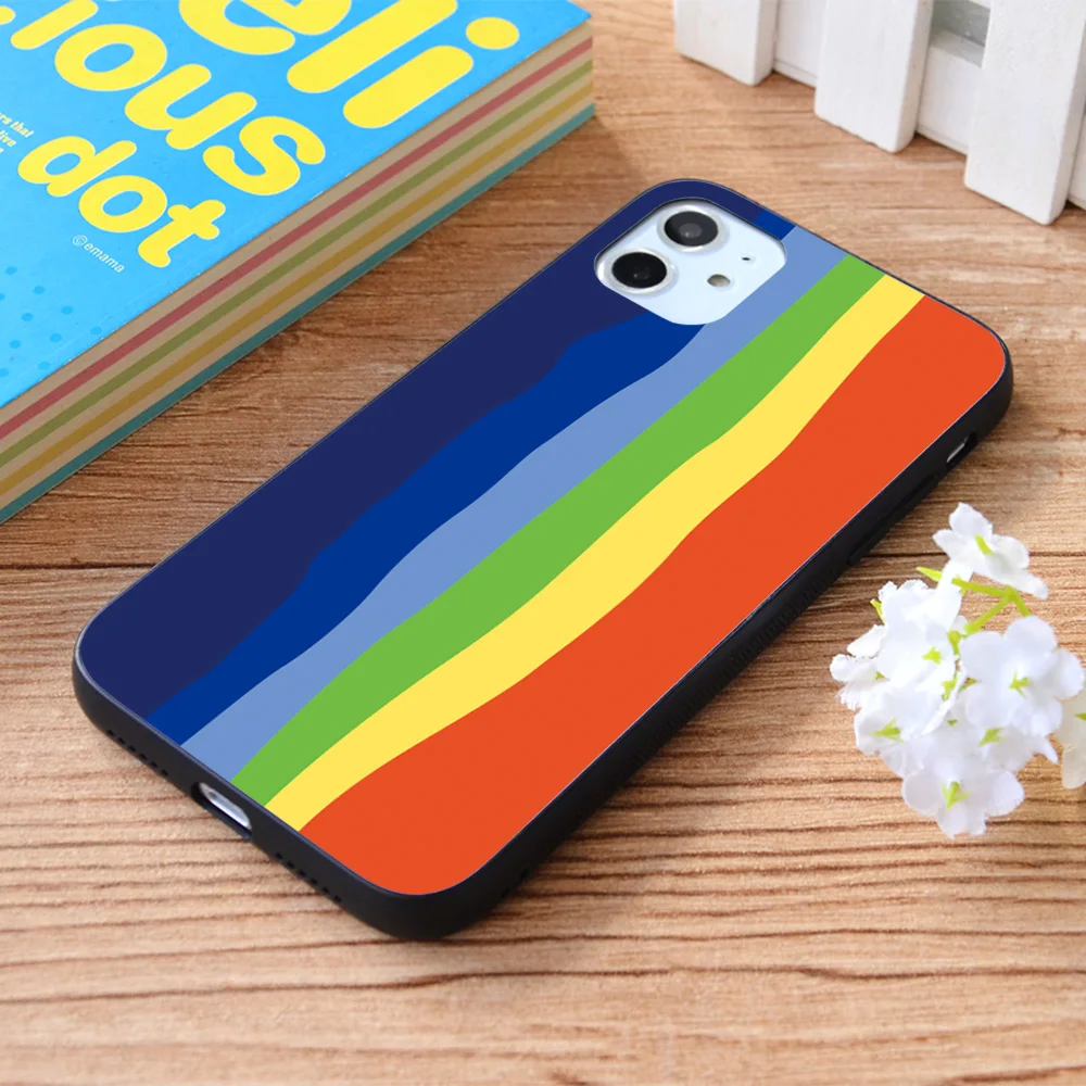 

For iPhone Rainbow.tif Soft TPU border Apple iPhone Case