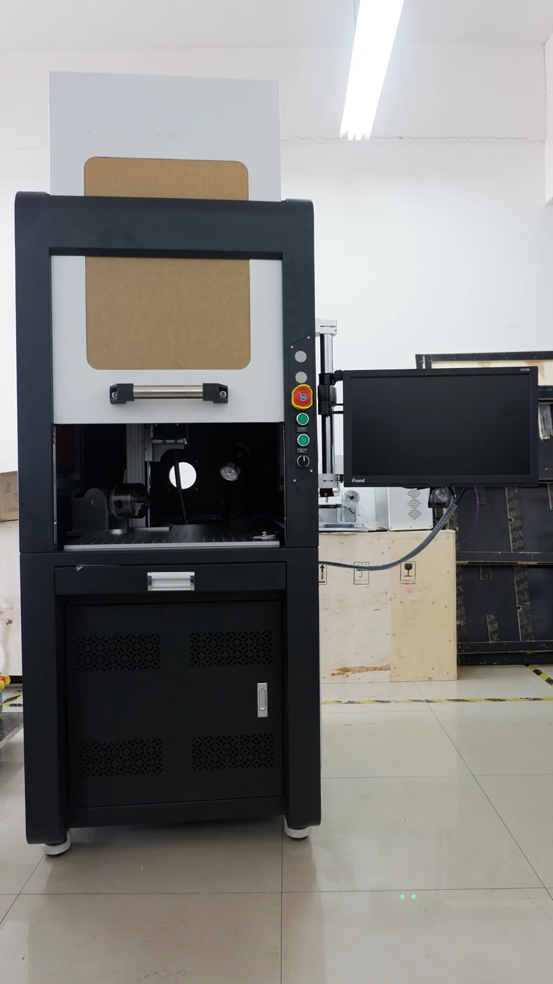 Безопасная волоконная лазерная маркировочная машина 50 Вт Raycus ювелирные изделия