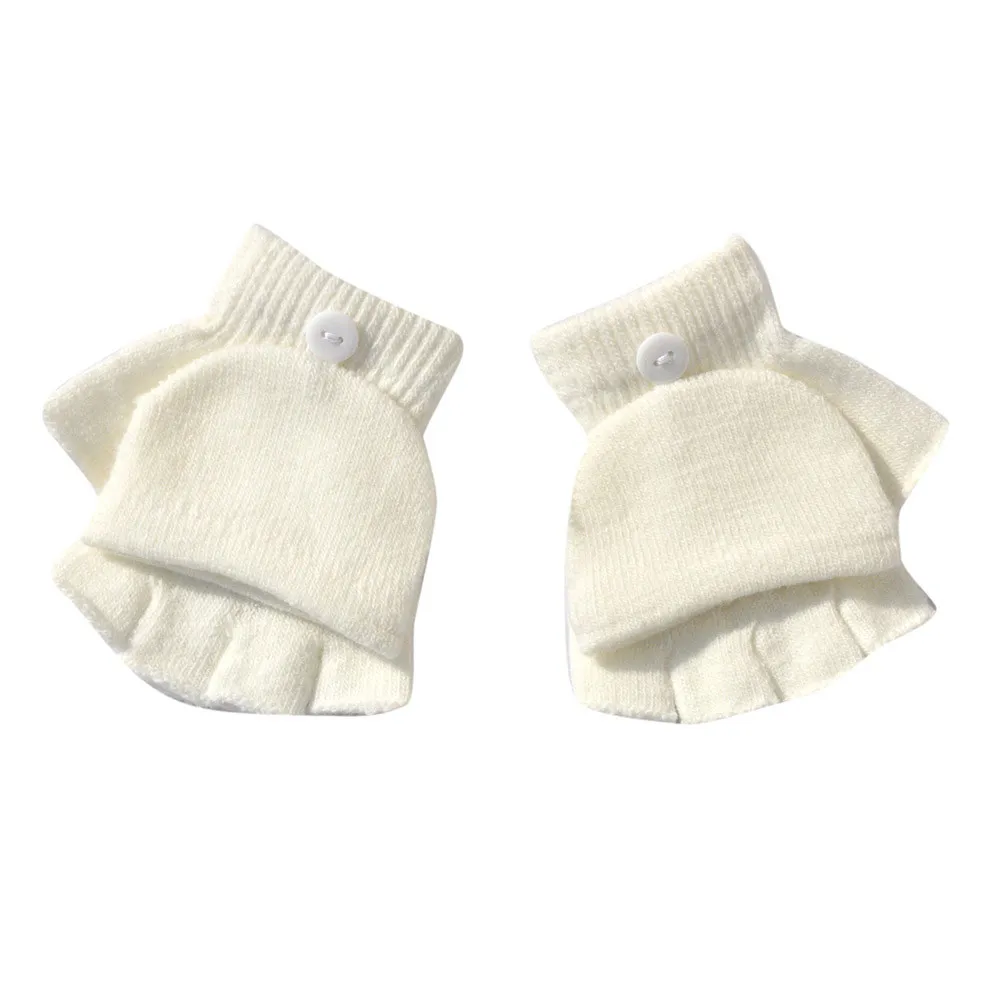 В 2019 году Новые осенне-зимние перчатки без пальцев для мальчиков и девочек