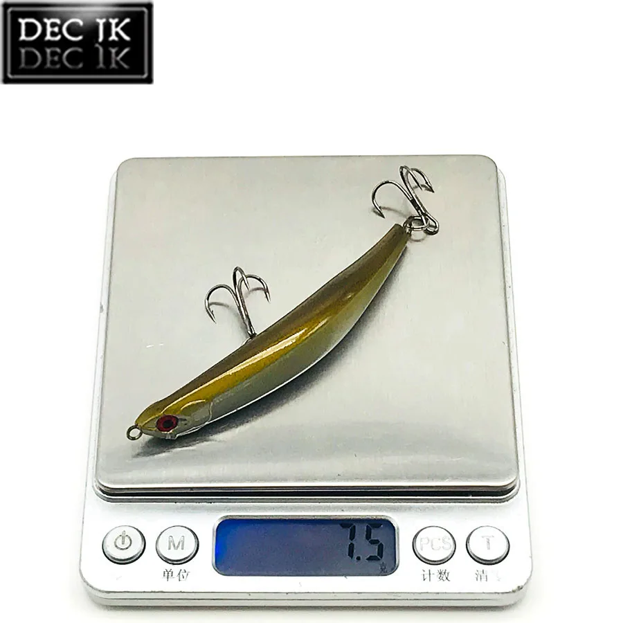 Жесткая пластиковая приманка для морской рыбалки снасть щуки топвотер изогнутый