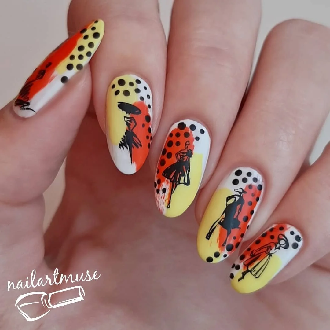 Квадратные пластины для стемпинга NICOLE DIARY молодых девушек трафареты с цветами