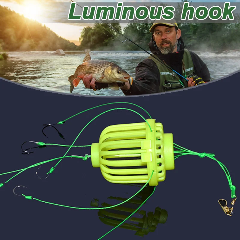1 шт. люминесцентный светящийся метательный рыболовный крючок для кальмаров