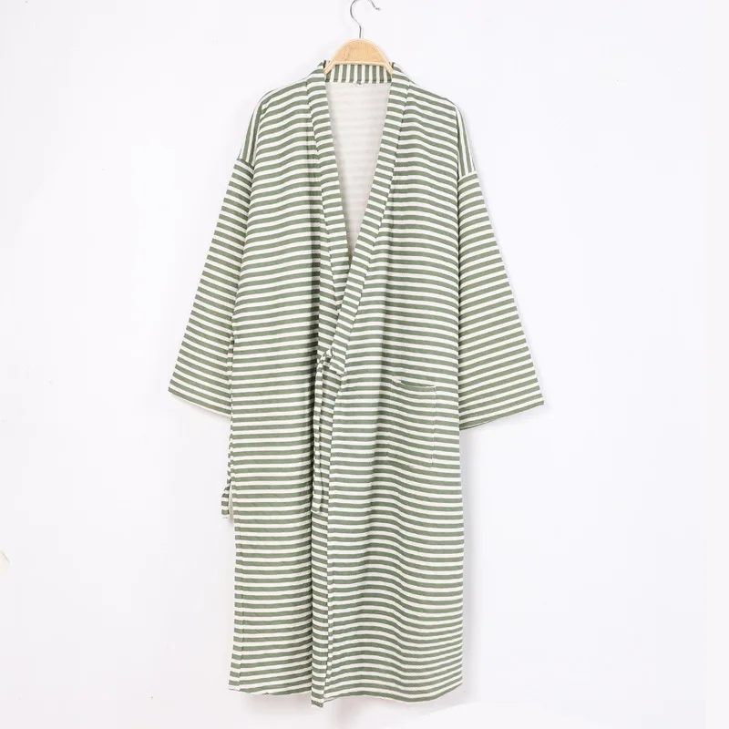 Халат кимоно для мужчин и женщин длинная ночная рубашка в японском стиле