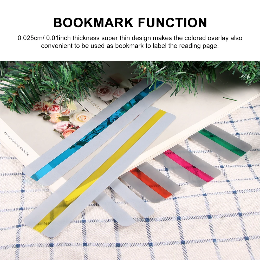 8 шт чтение карт полоски для нанесения хайлайтера Цветной накладки Закладка