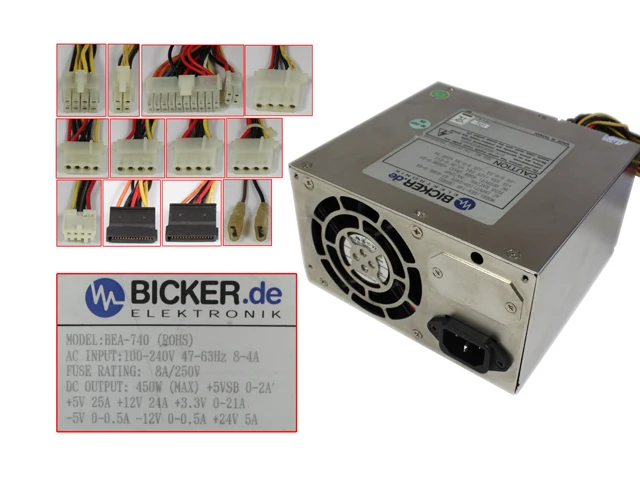 

BICKER BEA-740 ROHS Server Power Supply 450W