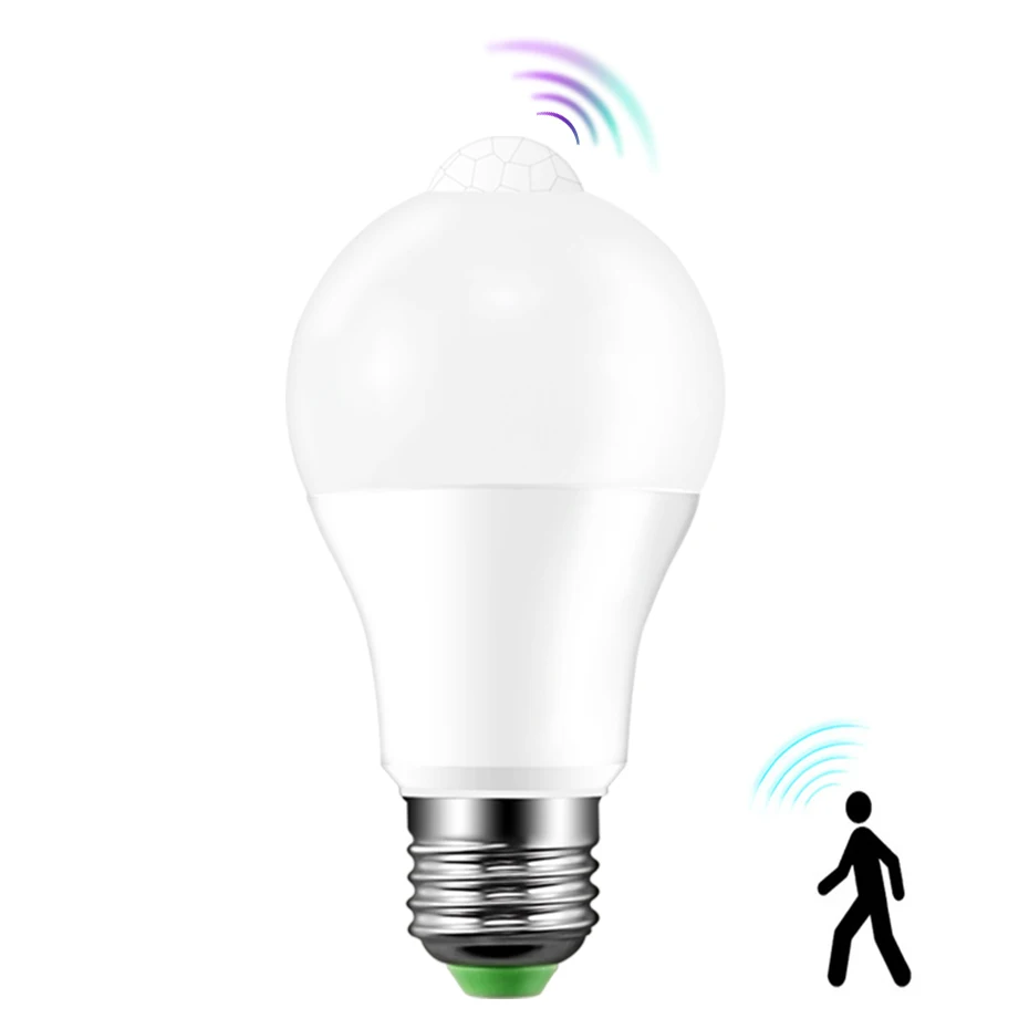 

E27 LED Bulb with Motion Sensor LED Lampada B22 LED Lamp E27 220V 110V Cold/Warm White Led Spotlight 12W 18W Led Light Bulb