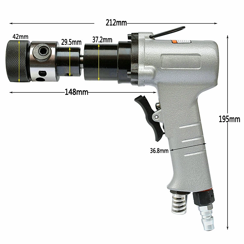 M3 M12 инструмент для нарезания воздуха пневматический сверлильный станок с