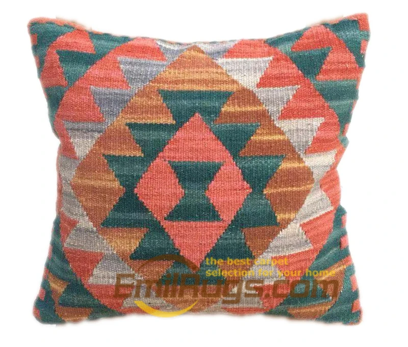 Геометрический домашний декор Цифровая ручная работа килим подушки ручной