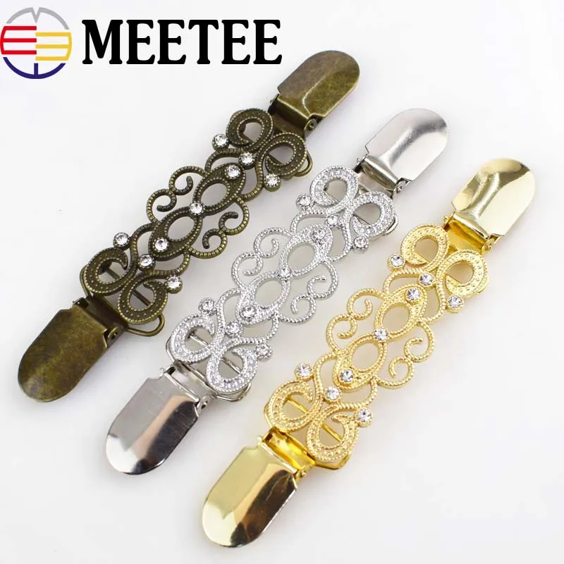 Стразы рубашка с пряжкой свитер воротник утка клип для одежды украшения