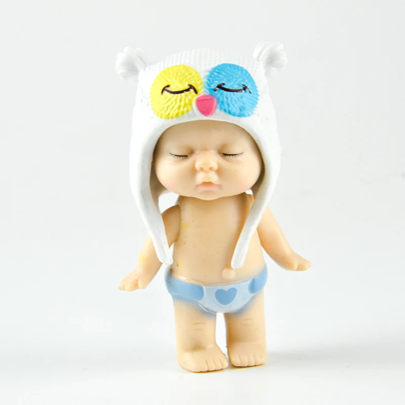 6 шт. Милая Детская миниатюрная фигурка ангела кавайная шапка спальная кукла дом