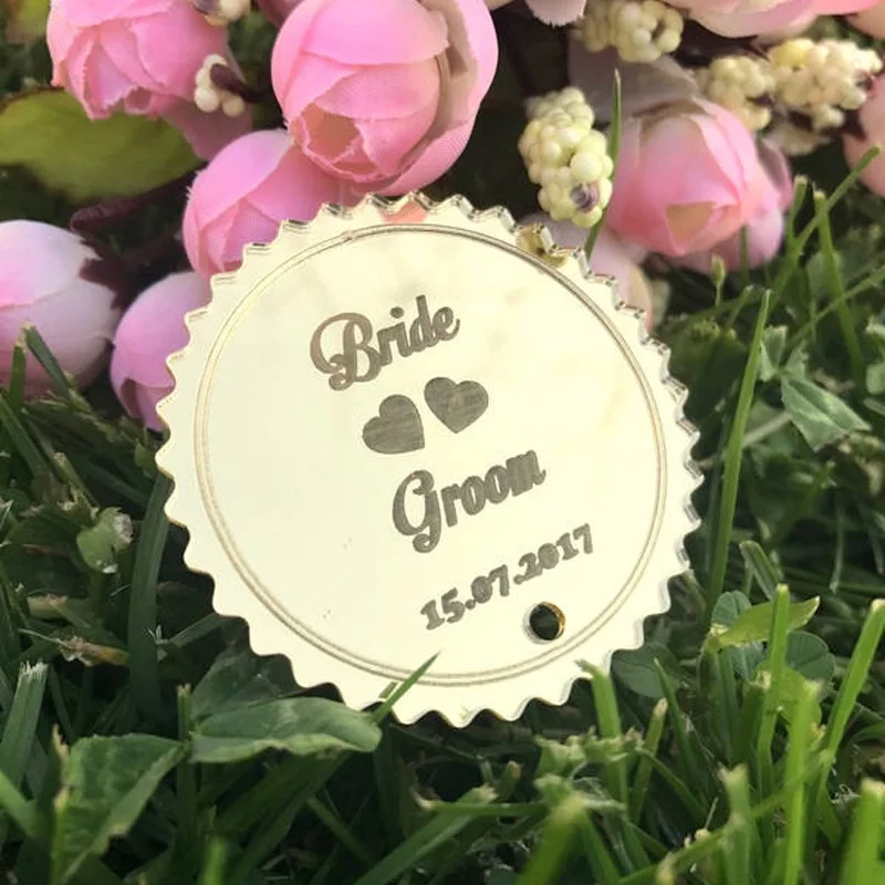 На заказ магниты на холодильник зеркальные акриловые свадебные подарки для