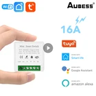 Умный мини-выключатель Aubess, 16 А, двухсторонний, с Wi-Fi, для автоматизации умного дома, совместим с Tuya Alexa Google Home