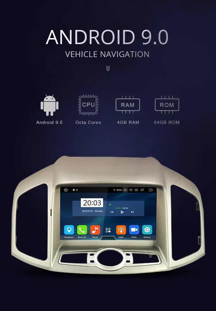 JDASTON Android 9,0 Автомобильный мультимедийный плеер для Chevrolet Captiva 2012 2013 2Din автомобильный Радио gps навигация Стерео DVD DSP