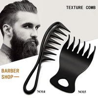 styling texture comb mens retro aircraft head 37 wide tooth comb hair styling tool special modeling tool for mens oil head