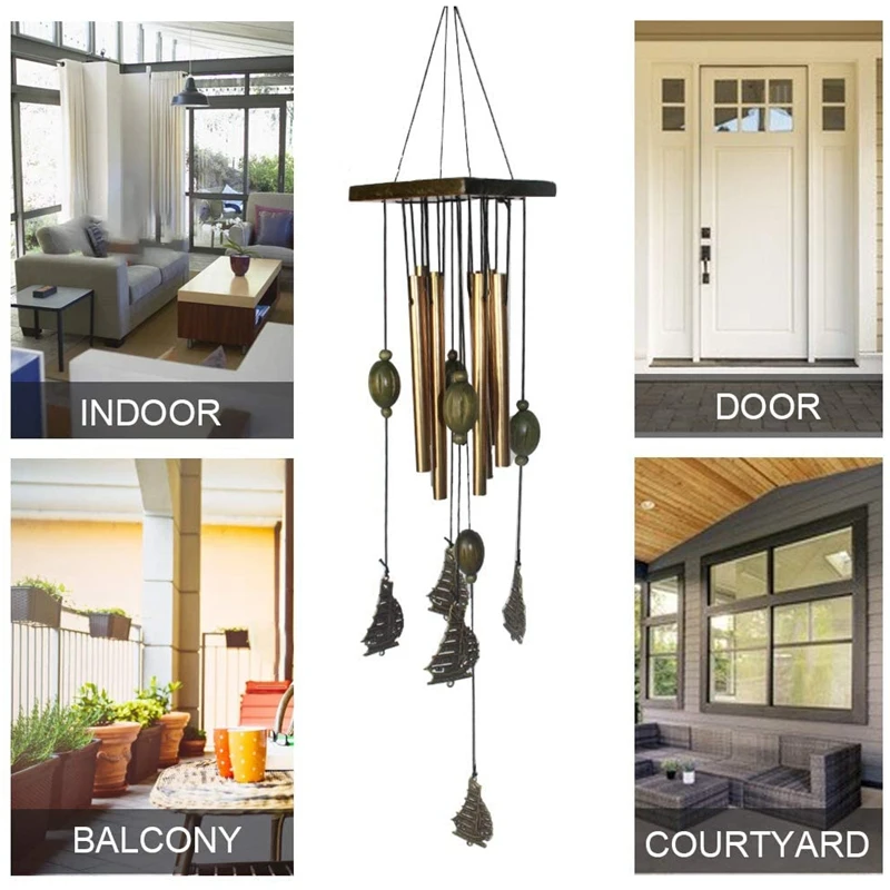 

3PCS Wind Chimes Outdoors Large Wind Chimes with 8 Metal Tubes Amazing Grace for Garden,Patio Backyard Home Decorate