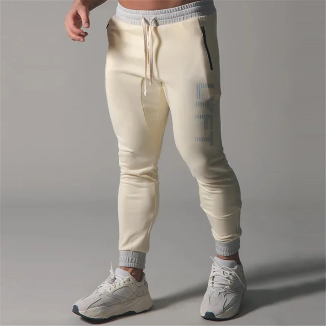 

Men's jogging Sweatpants Men Casual Pants Training Trousers Male Gym Fitness Workout Cotton Trackpants Running Sport Clothing