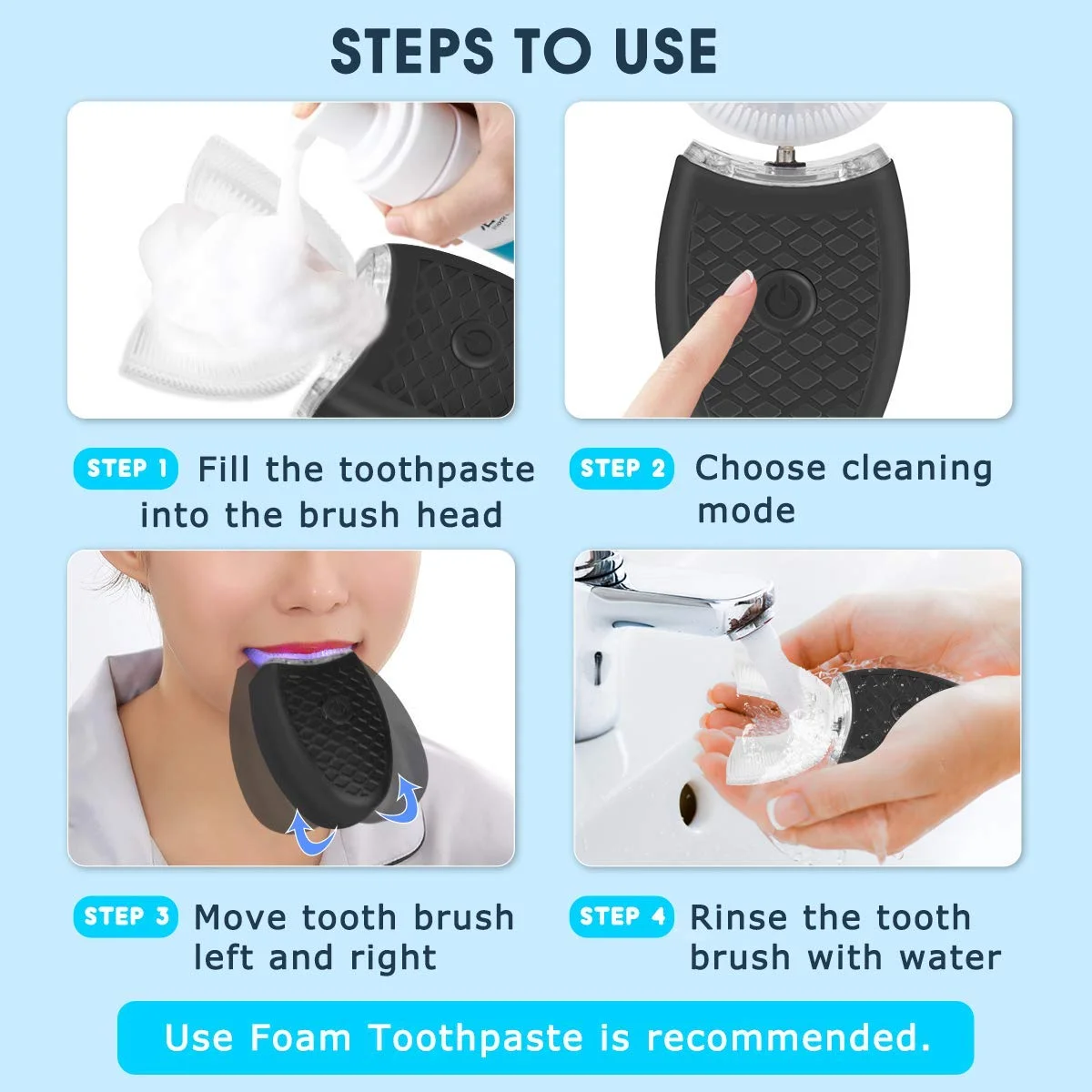 Ультра sonic Электрический Зубная щётка Usb Перезаряжаемые кремния зубами Ipx8