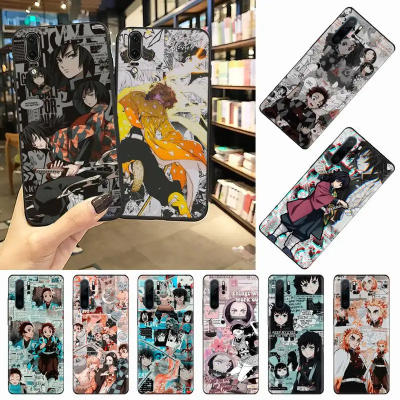 Роскошный чехол для телефона kimetsu no yaiba Demon Slayer Huawei P9 P10 P20 P30 Pro Lite smart Mate 10 20 Y5 Y6 Y7 2018