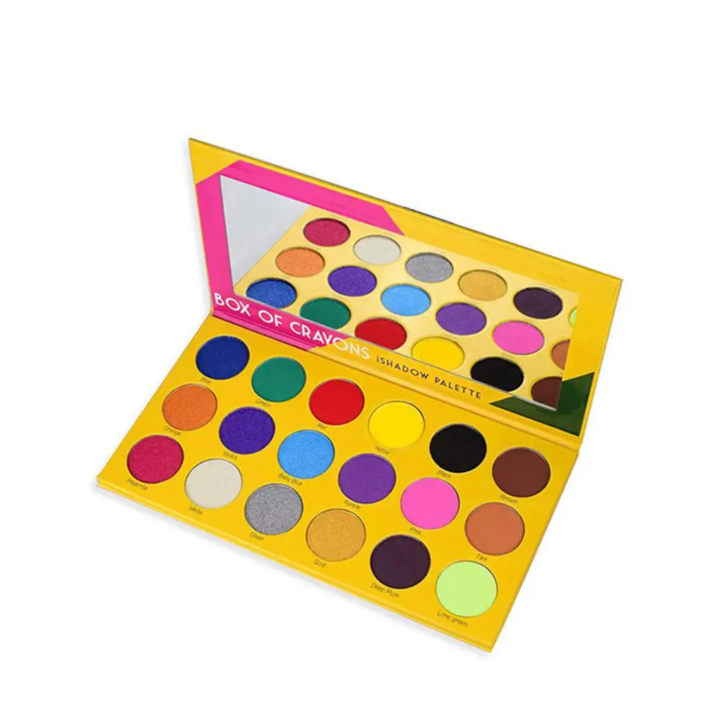 Макияж Палитра теней для век коробка мелков ishadow 18 цветов crayola водостойкие