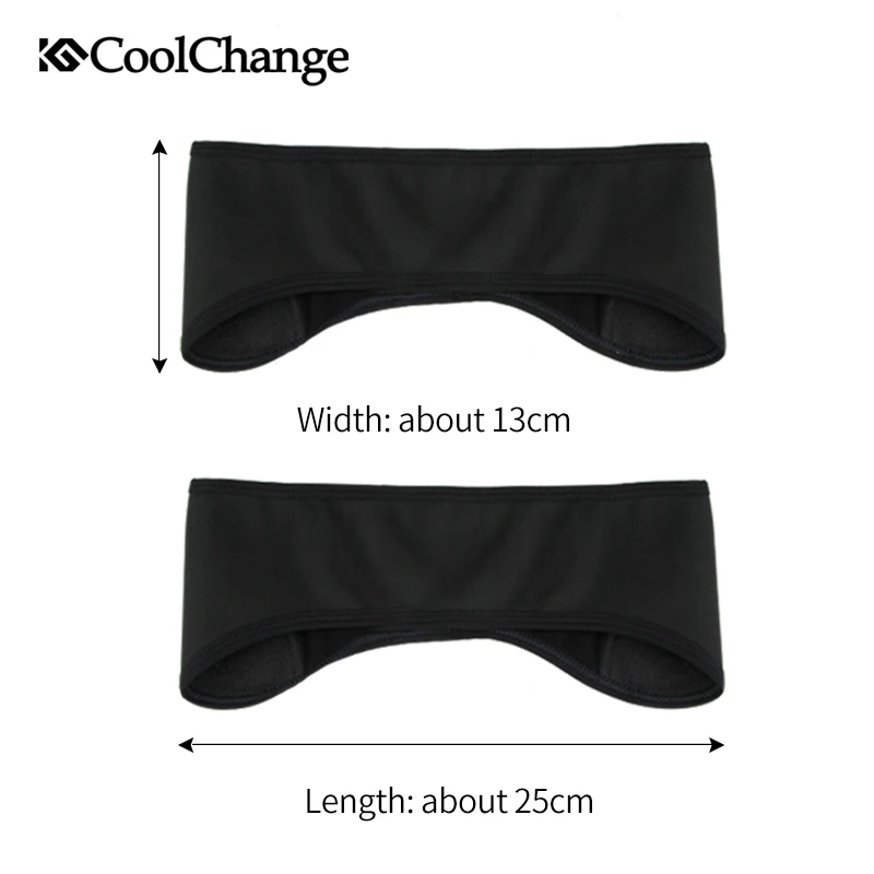 Головная повязка CoolChange для велоспорта зимняя эластичная Защитная флисовая