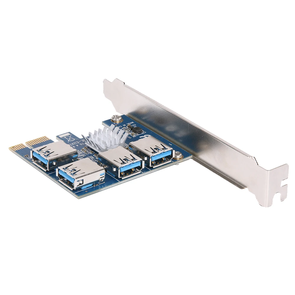 eux1 04 pcie 1 до 4 riser card внешний 4 pci e слот адапт
