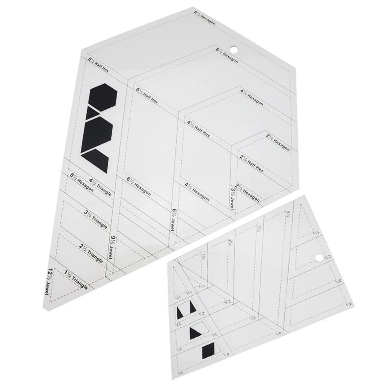 Линейка акриловая составного кроя сделай сам комбинированная Улучшенная