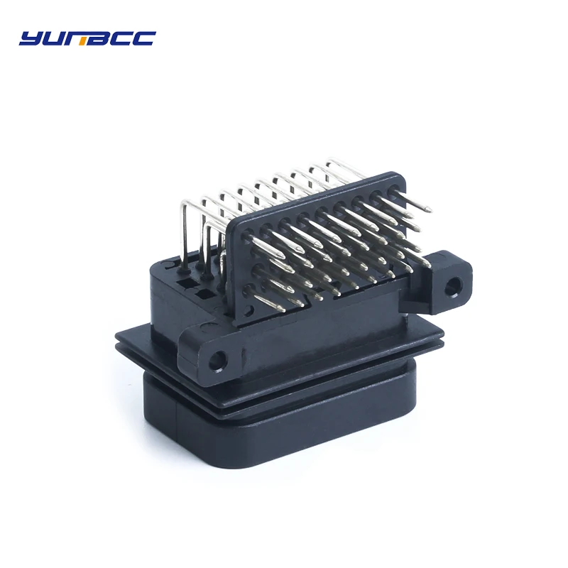 

1 set 34 pin PCB socket welding end waterproof connector automotive ecu waterproof plug AMP waterproof connector 6437288-2