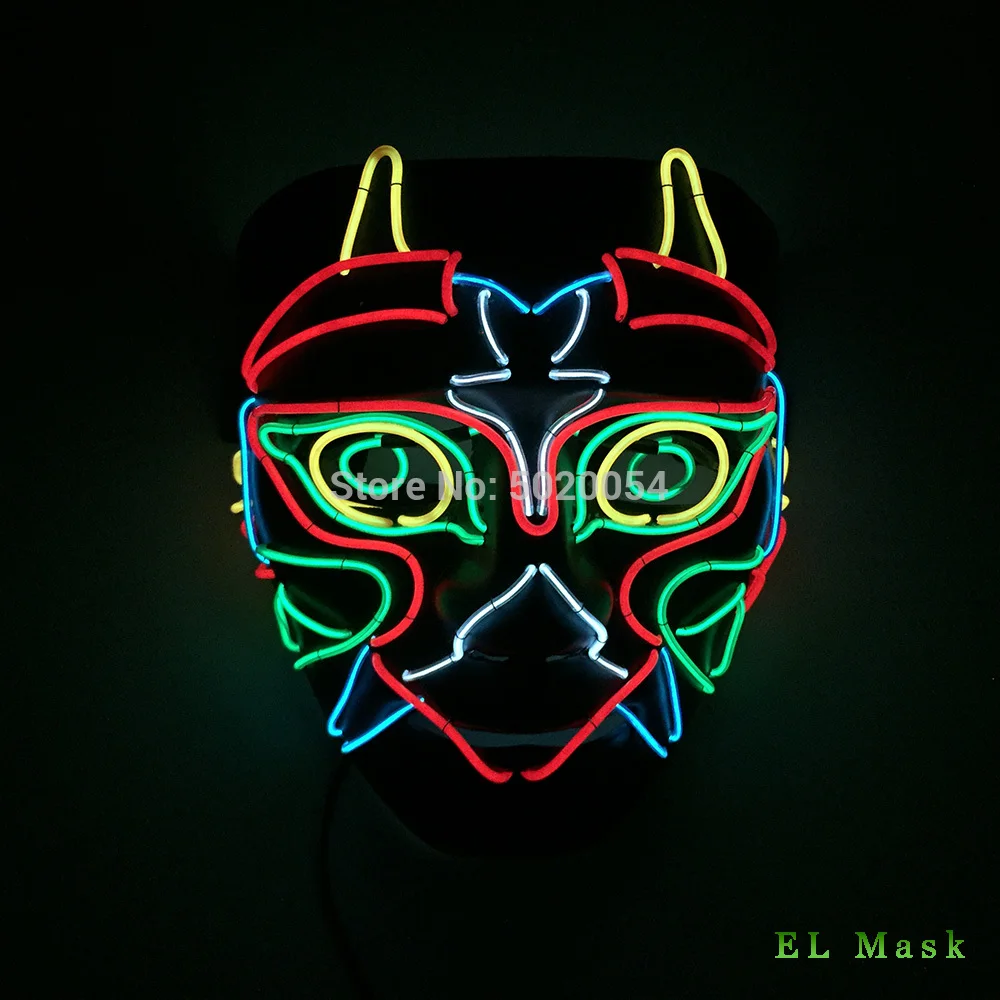 Модная маска для косплея из фильма с подсветкой светодиодная Хэллоуина