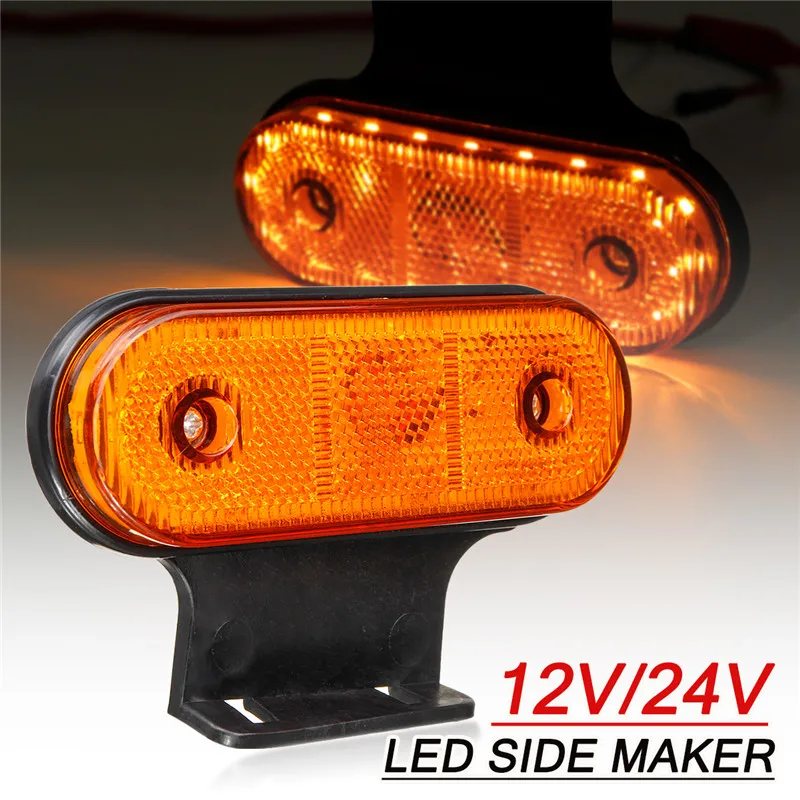 

10pcs 12V 24V 20 LED Car Truck Side marker light 24V LED Rear Clearance Lamp Tail Lights for RV Trailer Lorry Pickup Boat