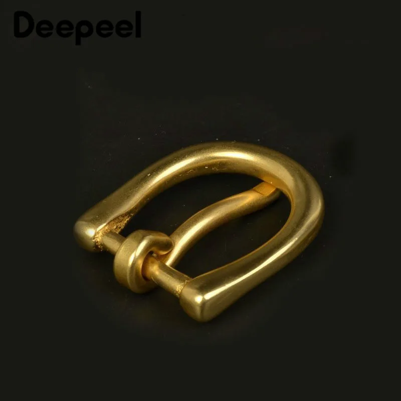 Deepeel 20 мм твердая латунная пряжка для ремня мужчин и женщин головка 17 18