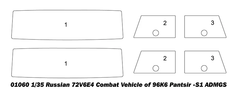 Trumpeter 01061 1/35 российский 72V6E4 боевой блок 96K6 Pantsir-S1 ADMGS(w/RLM SOC s-полосный радар)-набор моделей