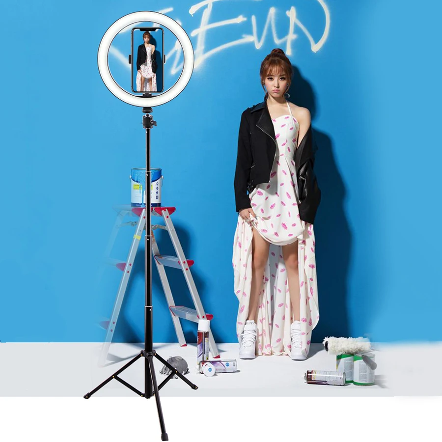 6/8/10/12 дюймов селфи кольцо светильник со штативом ободок светодиодный подставки
