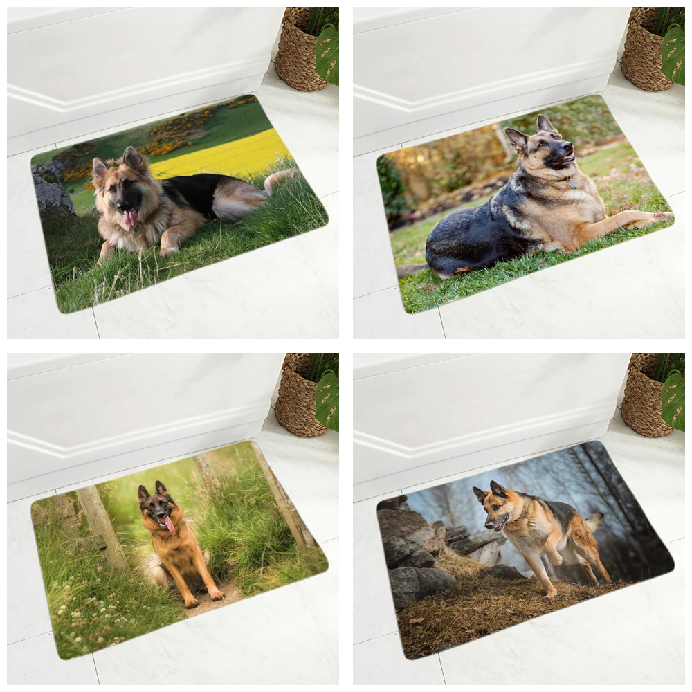Мягкий напольный коврик для домашних животных немецкая овчарка прихожей детской