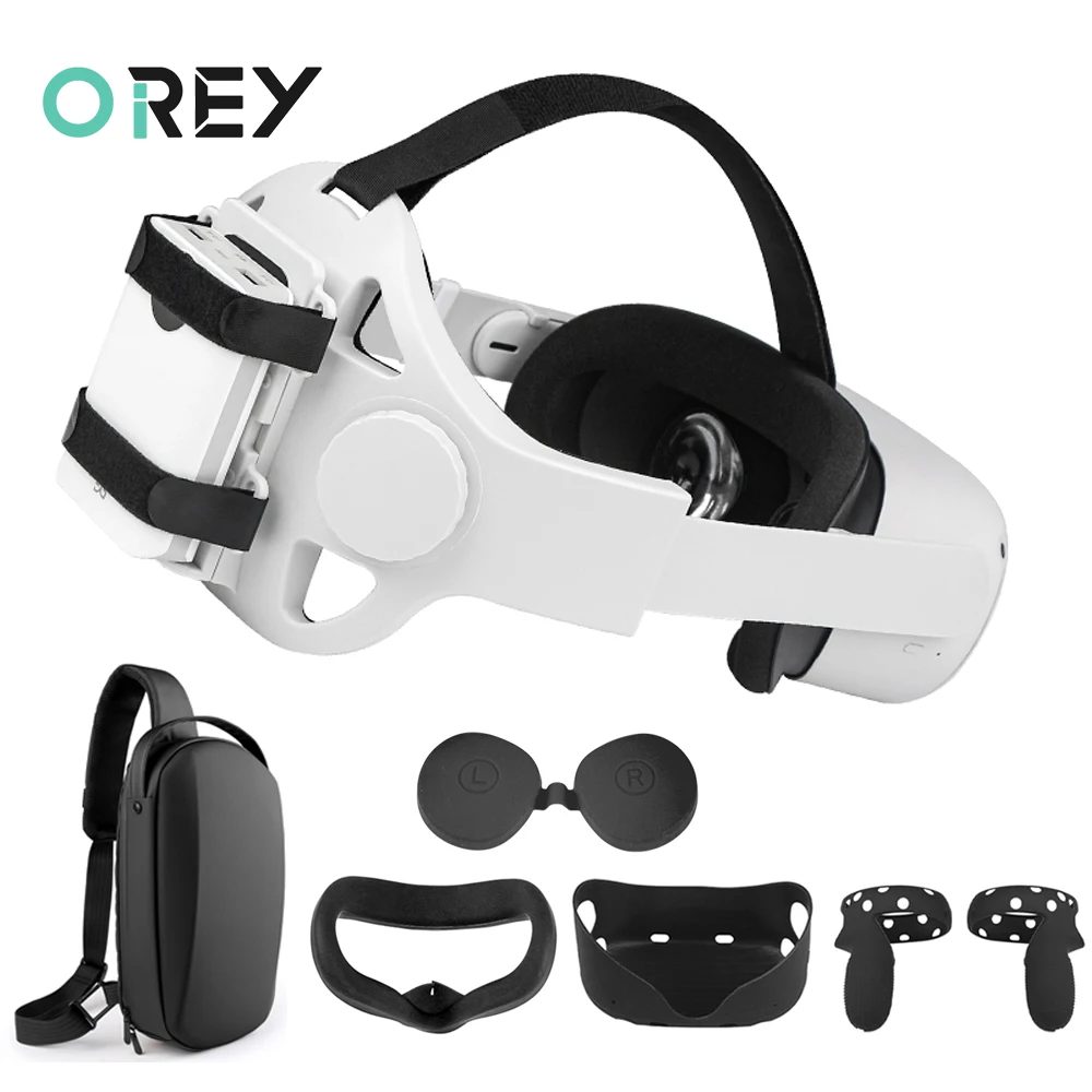 

Adjustable Head Strap For Oculus Quest 2 Halo Strap PowerBank Fixing Bracket Holder Headband For Oculus Quest2 VR Accessories