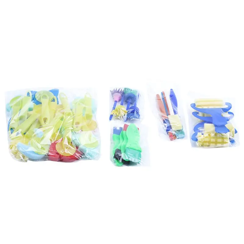 

30pcs Children Sponge Paint Brushes Drawing Tools for Children Early Painting Arts Crafts DIY